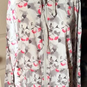 Floral Gray and Pink Women's Jacket